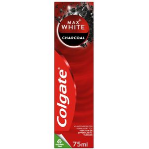 Colgate Tandpasta Max White Active Charcoal - 6 x 75 ml - Voordeelverpakking