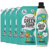 Marcel's Green Soap - Wasmiddel - Perzik & Jasmijn - 23 Wasbeurten + 4 Navullingen