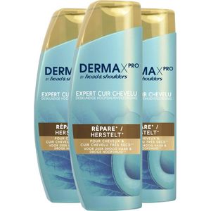 3x Head & Shoulders Shampoo Anti-roos DERMAxPRO 225 ml