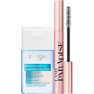 L'Oréal - Lash Paradise Mascara - Zwart - 6,4 ml - Oogreinigingslotion - 125 ml