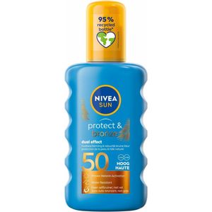 6x Nivea Sun Protect & Bronze Zonnespray SPF 50 200 ml