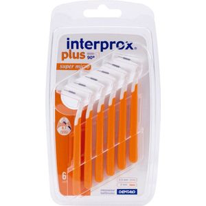 6x Interprox Plus Super Micro 2 mm Oranje blister à 6 ragers