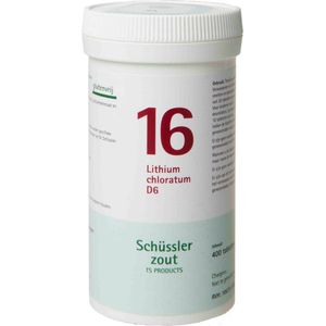 Pfluger Schussler Zout nr 16 Litium Chloratum D6 - 2 x 400 tabletten