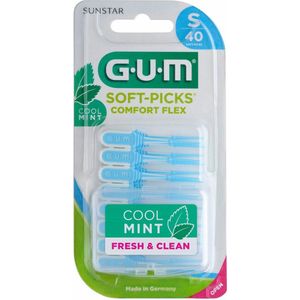 3x GUM Soft-Picks Comfort Flex Mint Small 40 stuks