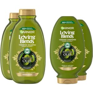 Garnier Loving Blends Mytische Olijf Shampoo 2x 300 ml & Conditioner 2x 250 ml – Pakket