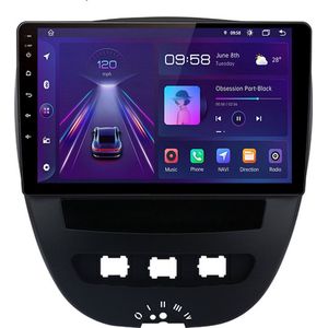2024 Android 13.0 Radio Display geschikt voor Citroën C1 (2005-2014) - Speelt CarPlay, Android Auto,Navigatie & Radio! 2g / 64g