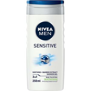 3x Nivea Men Douchegel 3-in-1 Sensitive 250 ml
