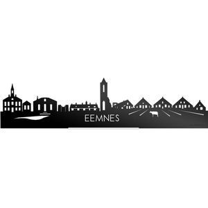 Standing Skyline Eemnes Zwart Glanzend - 40 cm - Woon decoratie om neer te zetten en om op te hangen - Meer steden beschikbaar - Cadeau voor hem - Cadeau voor haar - Jubileum - Verjaardag - Housewarming - Aandenken aan stad - WoodWideCities