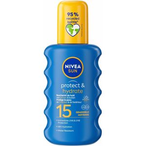 2x Nivea Sun Protect & Hydrate Zonnespray SPF 15 200 ml