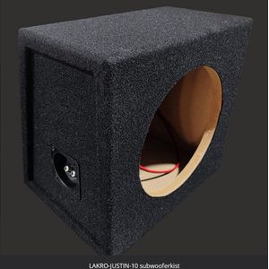 10 inch subwooferbehuizing 18 mm MDF LAKRO-JUSTIN-10 subwooferkist