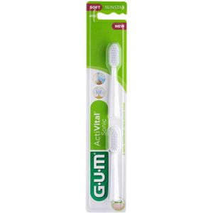 6x GUM Activital Opzetborstel Wit 2 stuks