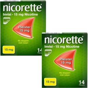 Nicorette Invisi Patch Pleisters 15mg - 2 x 14 stuks
