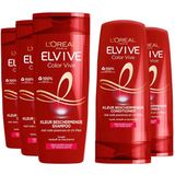 L'Oréal Elvive Color Vive - Shampoo 3x 250 ml & Conditioner 2x 200 ml - Pakket