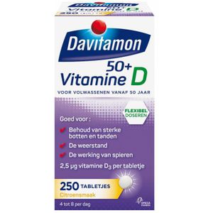 4x Davitamon Vitamine D 50+ 250 tabletten