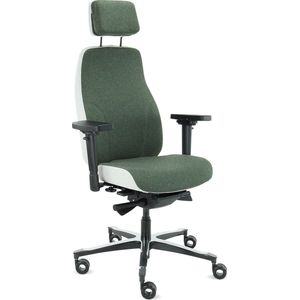 Sit And Move Therapod X2 HR Hoofdsteun Olive - Bureaustoel Facet Wol Olive/Ashgrey