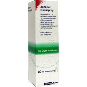 2x Healthypharm Zeezout Neusspray 20 ml