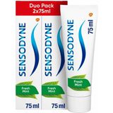 Sensodyne Tandpasta Fresh Mint Duo - 3 x 2 pack 75 ml - Voordeelverpakking