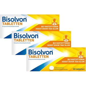 Bisolvon Tabletten Vastzittende Hoest - 3 x 50 tabletten