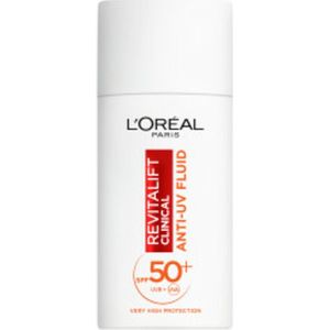 2x L'Oréal Revitalift Clinical Anti-UV Fluid SPF 50 met Vitamine C 50 ml