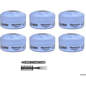Glorie Aquamarine Styling Wax Firm Hold 6 stuks