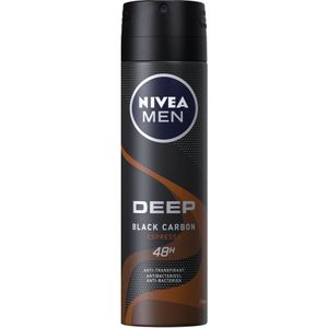 3x Nivea Men Deep Espresso Anti Transpirant Spray 150 ml