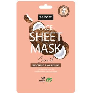 4x Sence Gezichtsmasker Sheet Coconut 24 ml