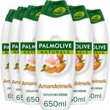 Palmolive Douchecréme Naturals Amandel - 6 x 650 ml - Voordeelverpakking
