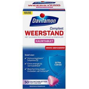 Davitamon Compleet Weerstand Hoog Gedoseerd Bosvruchten - 2 x 50 kauwtabletten - Voordeelverpakking