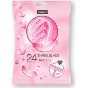 Sence Wegwerpmesjes Three Blades Vrouwen - 3 x 24 stuks - Voordeelverpakking
