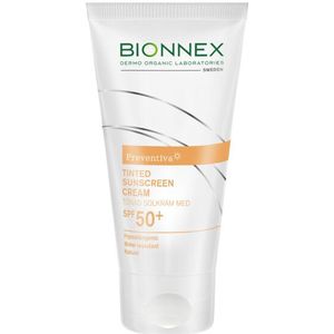 3x Bionnex Preventiva Getinte Zonnebrandcreme SPF 50+ 50 ml