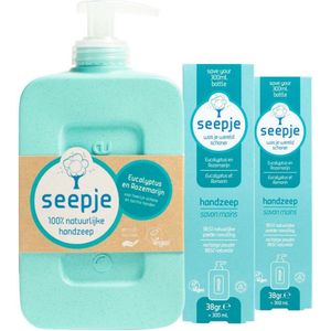 Seepje - Handzeep Eucalyptus - 300 ml - 100% Natuurlijk - Vegan