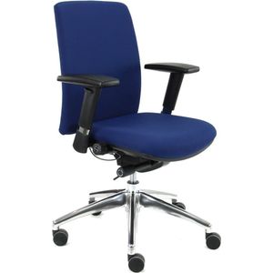 Werkliving Ramblas Comfort Blauw - Extra brede armleuningen - Ergonomisch ontwerp bureaustoel (N)...