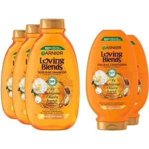 Garnier - Loving Blends - Shampoo & Conditioner Duo - Argan & Cameliaolie - 94% Natuurlijke Oorsprong