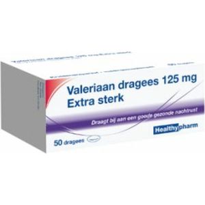 2x Healthypharm Valeriaan X Sterk 125mg 50 stuks