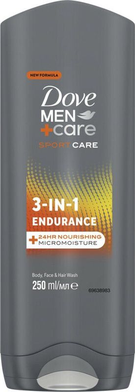 3x Dove Douchegel Men+ Care Sport 250 ml