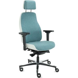 Sit And Move Therapod X2 HR Hoofdsteun Azure - Bureaustoel Facet Wol Azure/Ashgrey
