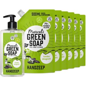 Marcel's Green Soap - Handzeep - Tonka & Muguet - 500 ml + 6 Navullingen