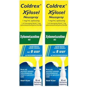 Coldrex Xylosel Neusspray 1.0mg/ml Xylometazolinehydrochloride - 2 x 10 ml