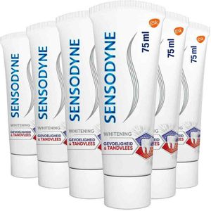 6x Sensodyne Tandpasta Gevoeligheid & Tandvlees Whitening 75 ml