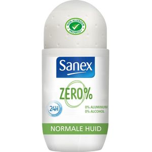 3x Sanex Deodorant Roller Zero% Normal Skin 50 ml