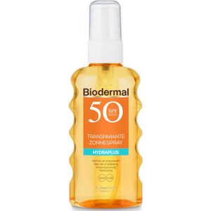 2x Biodermal Zonnespray Transparant SPF 50+ 175 ml