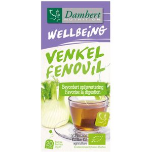 3x Damhert Wellbeing Thee Venkel 20 stuks