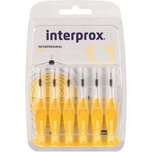 6x Interprox Ragers Mini 1.1 Geel Blister à 6 stuks