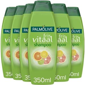 6x Palmolive Shampoo Fris en Vitaal 350 ml