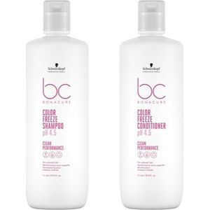 Schwarzkopf BC Bonacure Duo Color Freeze shampoo en conditioner 1L | Extra voordelig