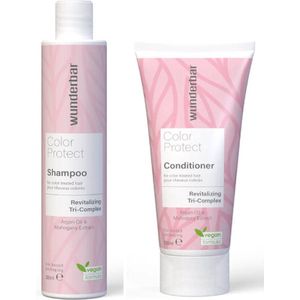 Wunderbar Vegan Colour Protect Duo Shampoo 300ml & Conditioner 250ml | Extra voordelig
