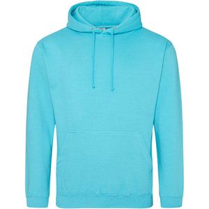 Just Hoods 'College Hoodie' Turquoise Surf Maat 3XL