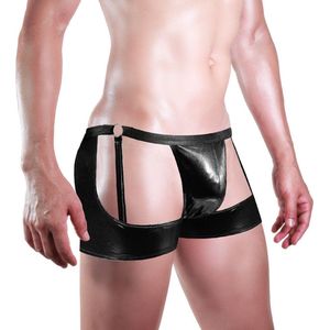 Jocktrap-Heren-Sexy-Zwart-Latex-Opwindend-Goedkoop-Erotisch-Gay