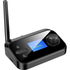 Bluetooth Ontvanger + Zender 2 In 1, Bluetooth adapter, verbinden met twee deives, met weergave