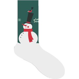 Kerstsokken 2 PAAR christmas, Ho ho ho, kerstman, kado, kerst, sneeuwpop, Merry christmas, maat 38-45